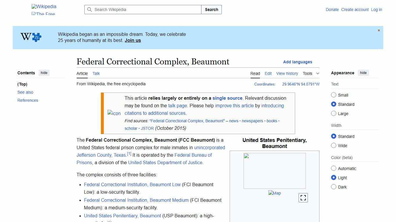 Federal Correctional Complex, Beaumont - Wikipedia
